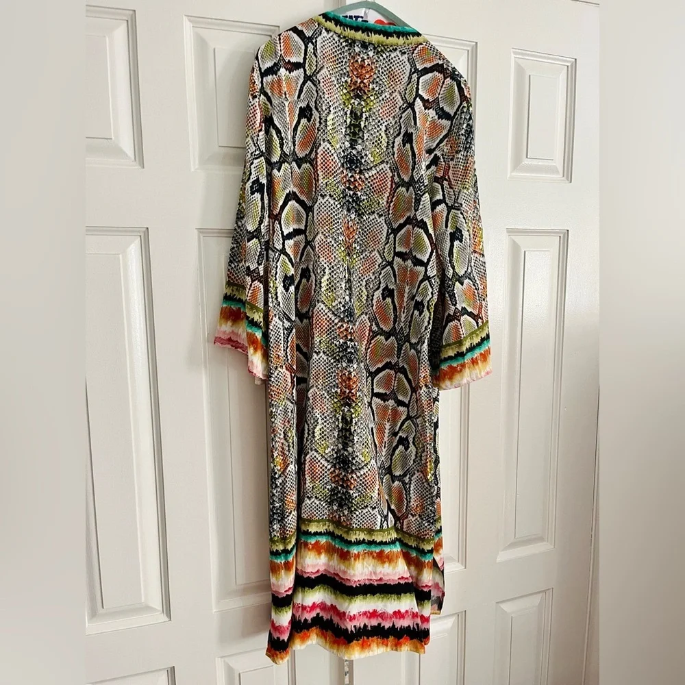 Anthropologie Bl-nk snake print Anette Kimono one size - Picture 4 of 5